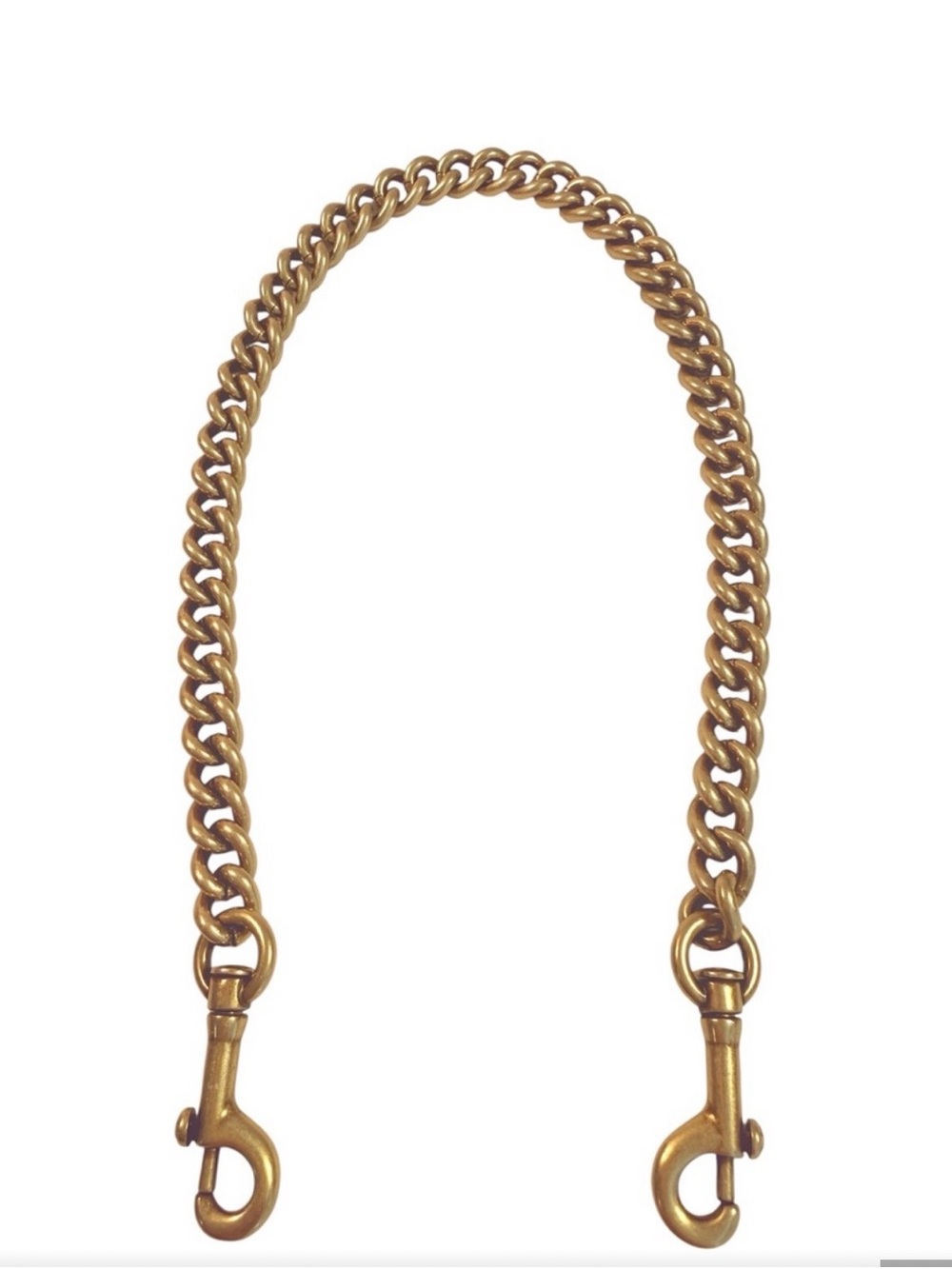 Coach Gold-Tone Chain Strap with Swivel Hooks